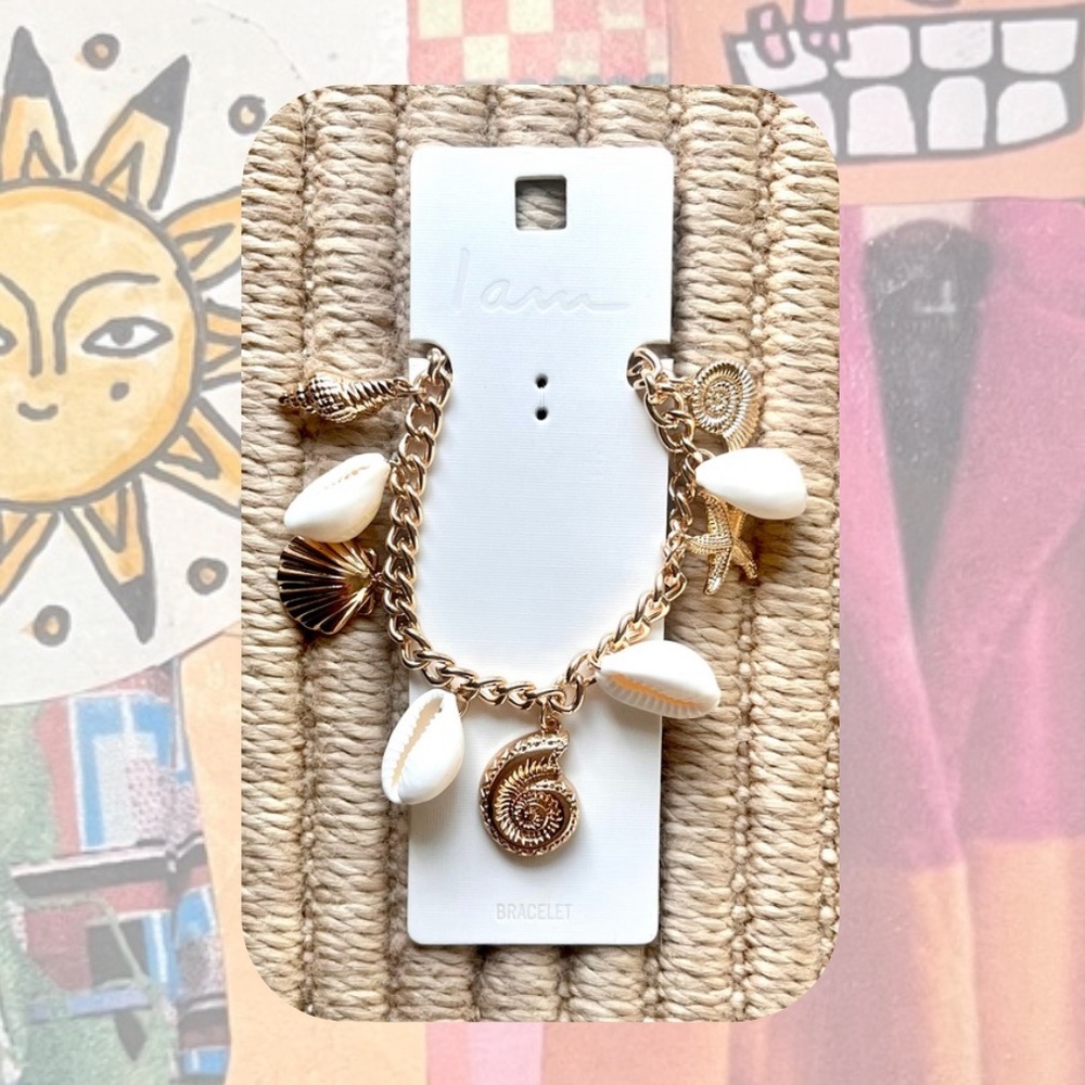 🎉🎉Gold-plated Seashell Starfish Beach Bracelet